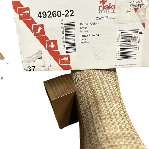 Rieker shoe,woman  leather,chunky heel 49260-22 size 6 NEW! Reg 140$ - Picture 7 of 14